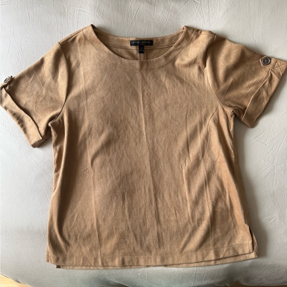 Tan Short Sleeve Top